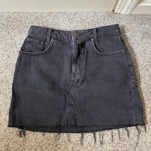 Urban outfitters black denim skirt